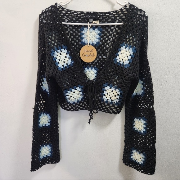 Say What Hand Crochet Cardigan - Picture 9 of 10